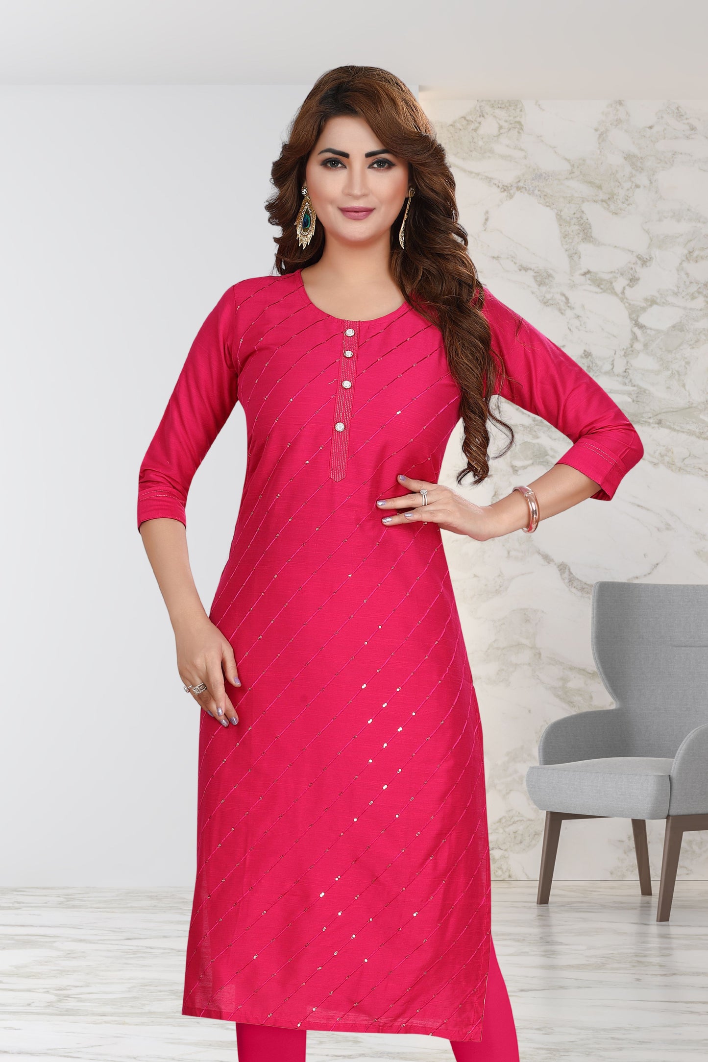 FUCHSIA KURTI