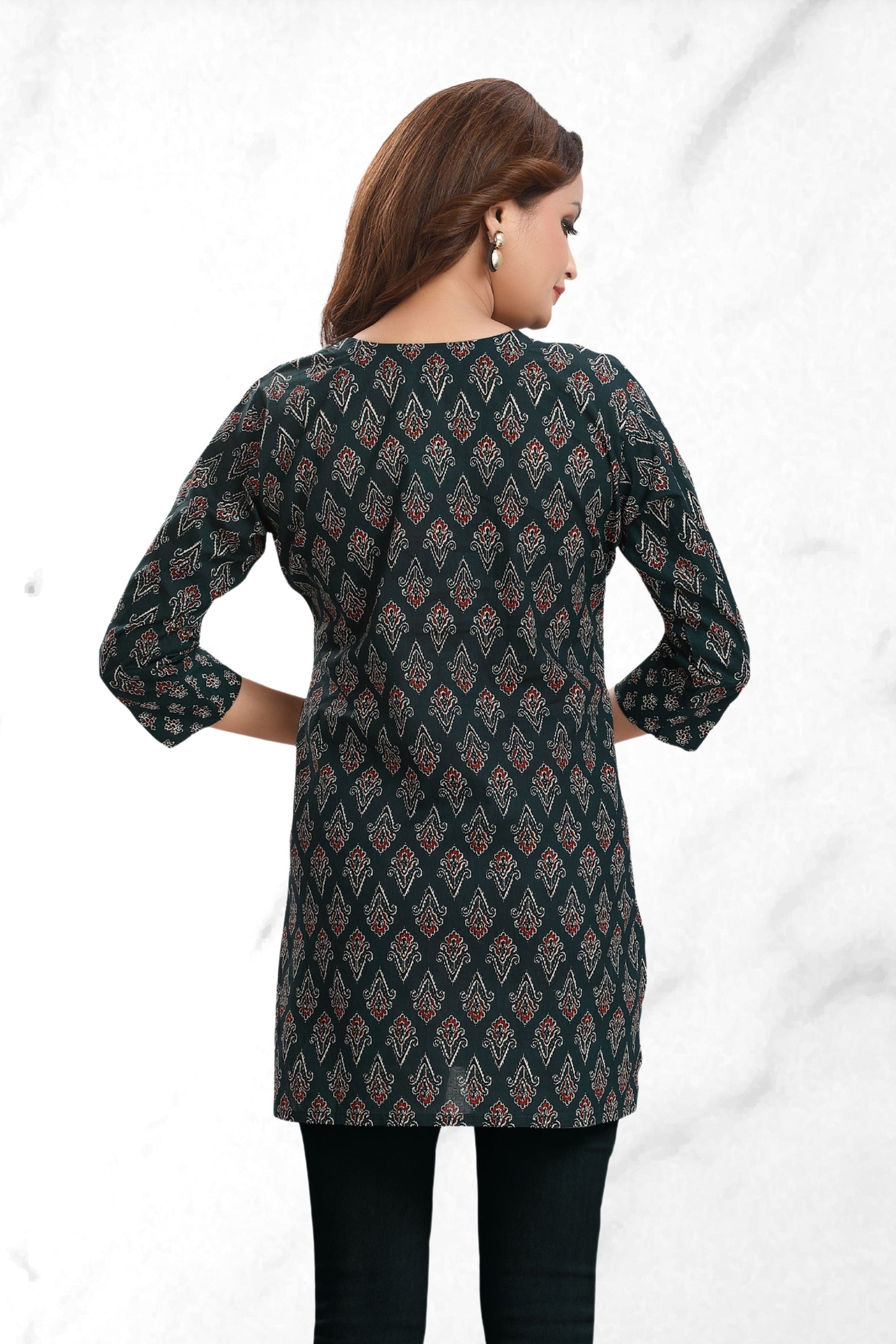 ABSTRACT PRINT TUNNIC