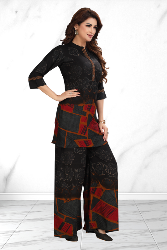 ELEGANT BLACK CO-ORDE SET