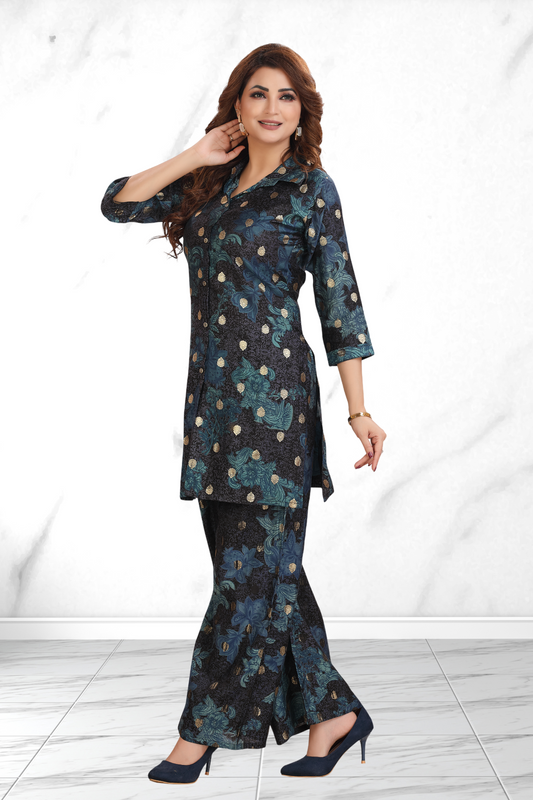 NOIR BLOOM CO-ORD SET