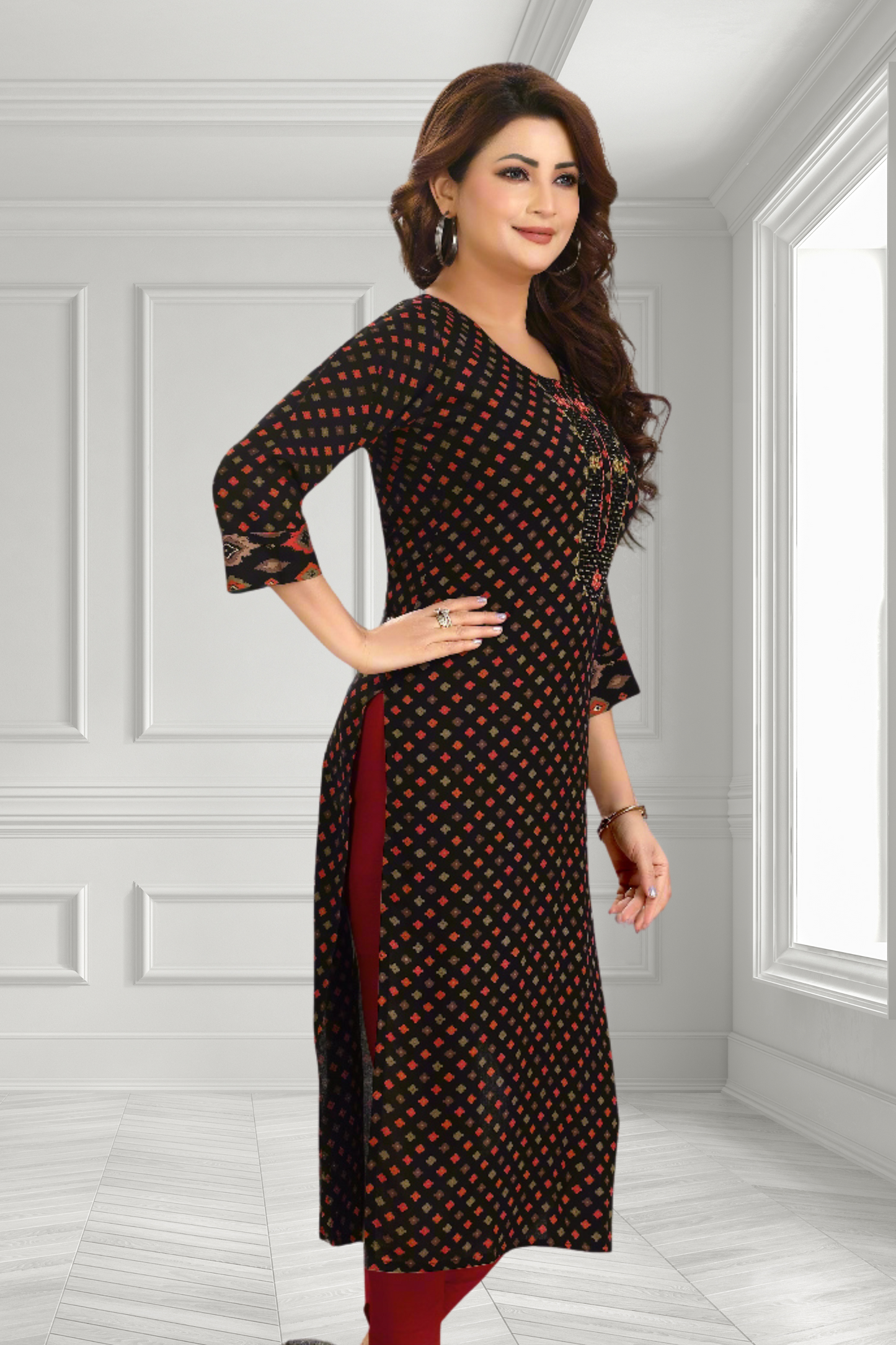 MIRROR GLAZE KURTI