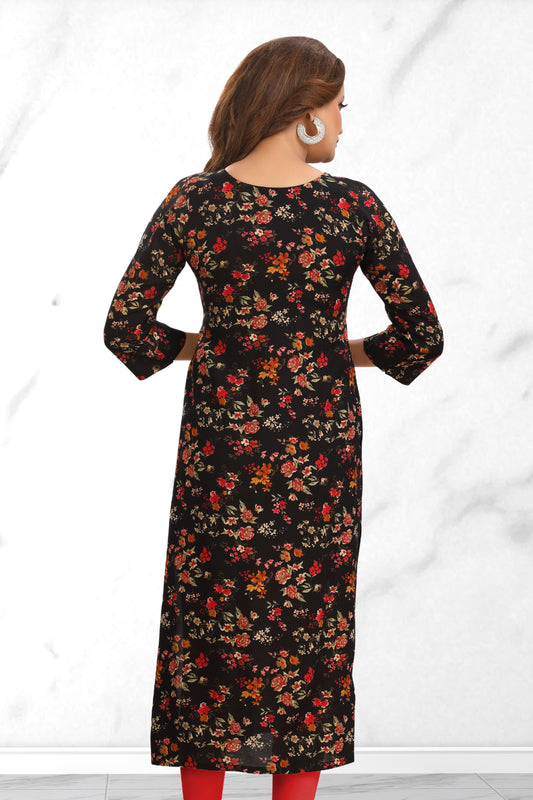 BLACK ROSE KURTI