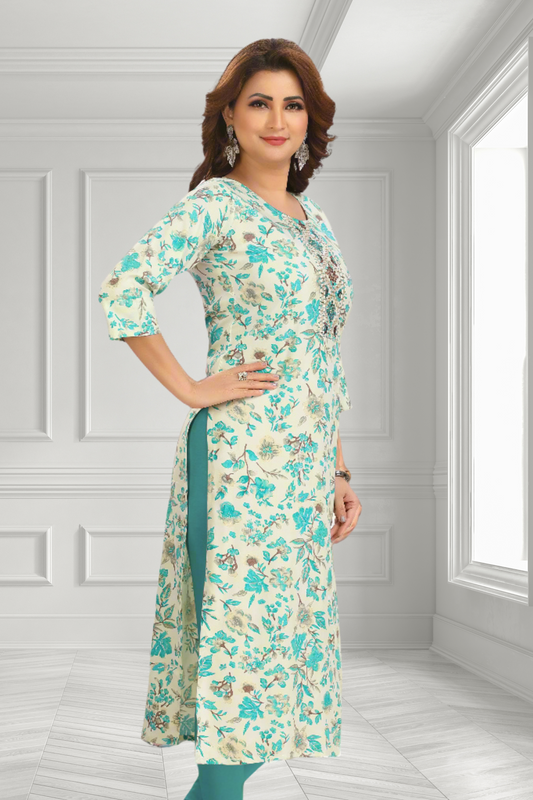 MINTY LEAF KURTI