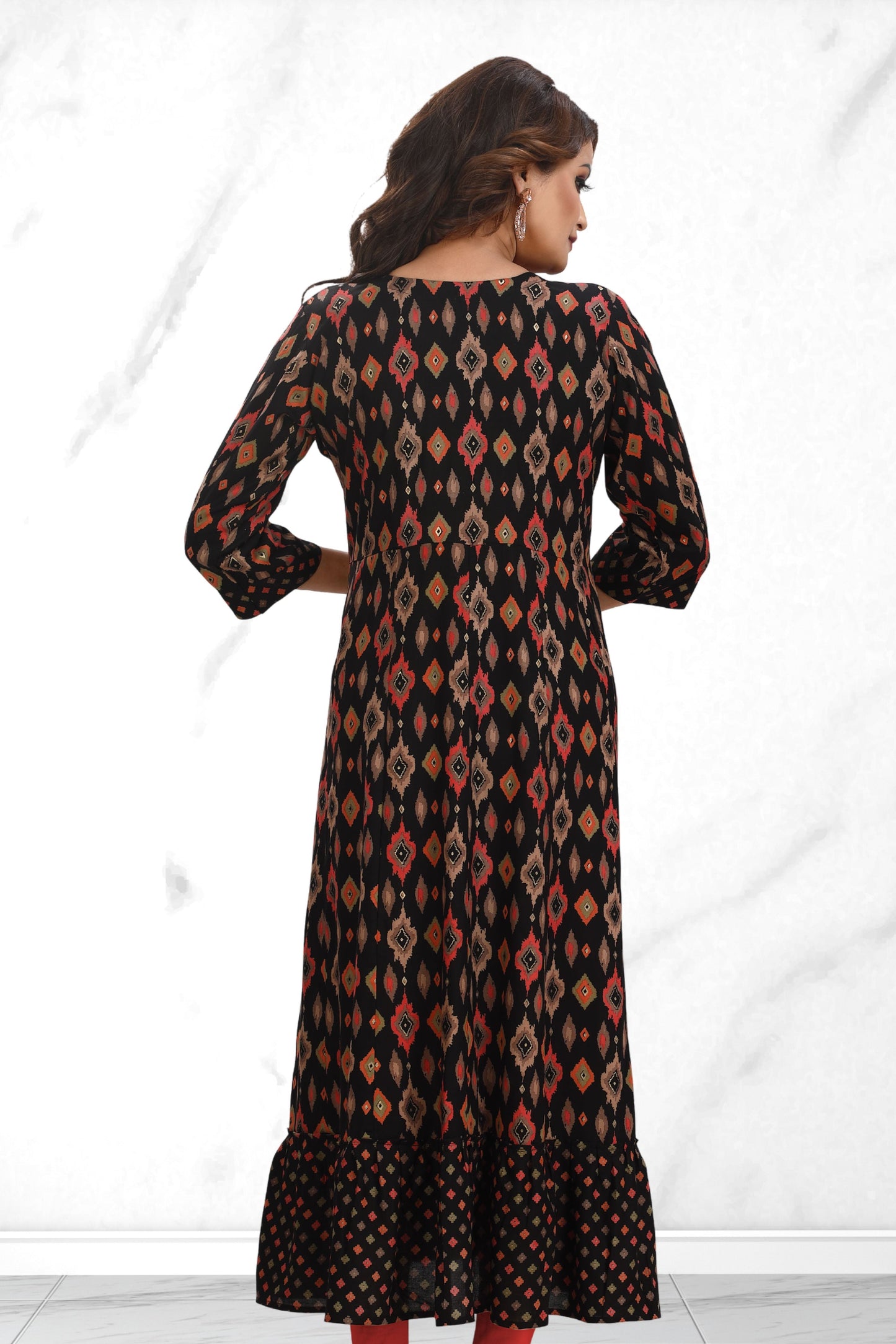 FRILL-FLOW DRESS