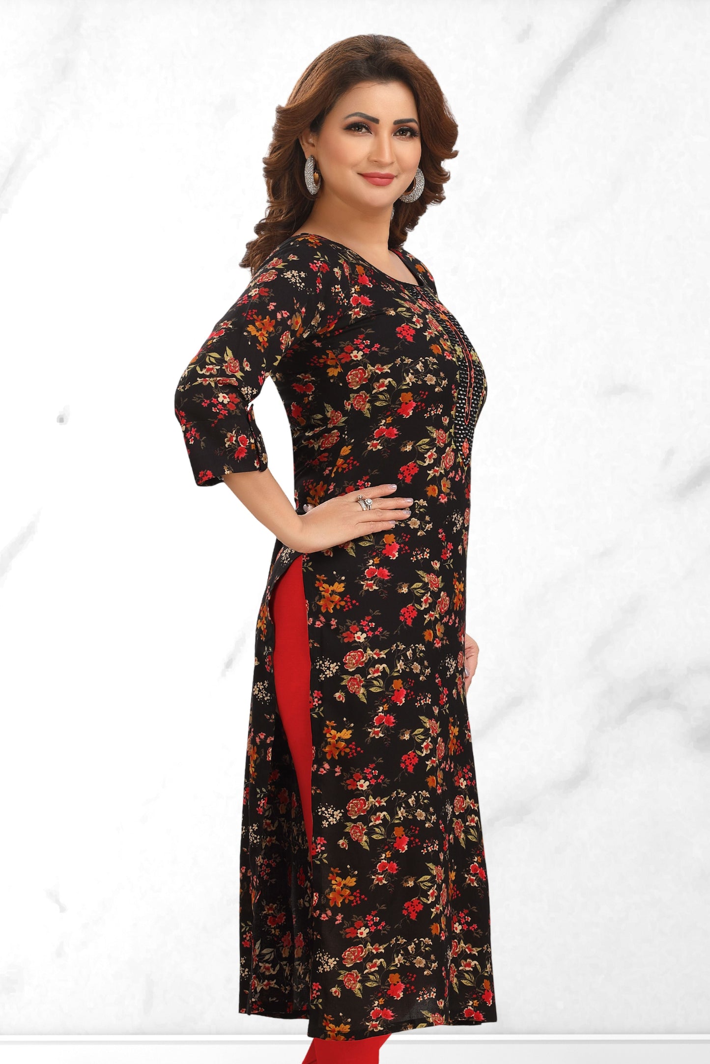 BLACK ROSE KURTI