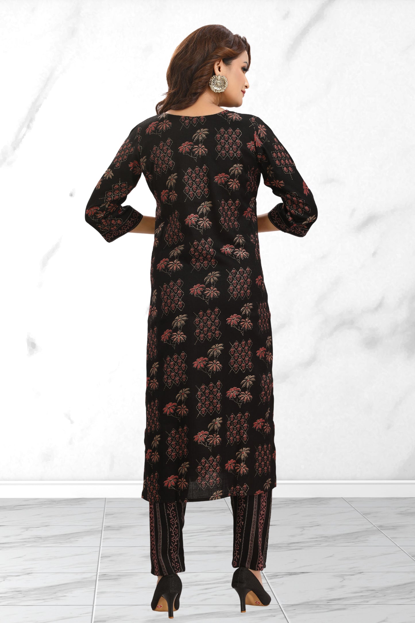 BLOOMY BLACK PANT SET
