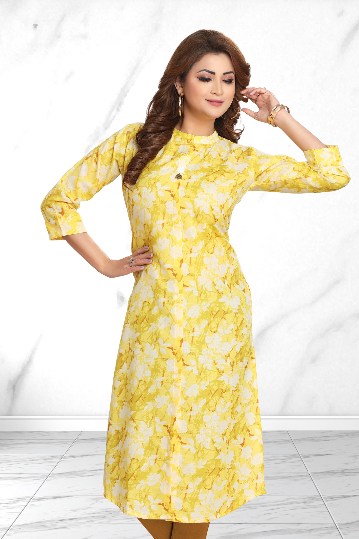 LIME YELLOW KURTI