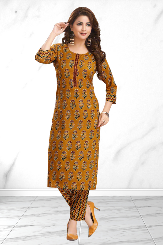 MUSTARD PANT SET