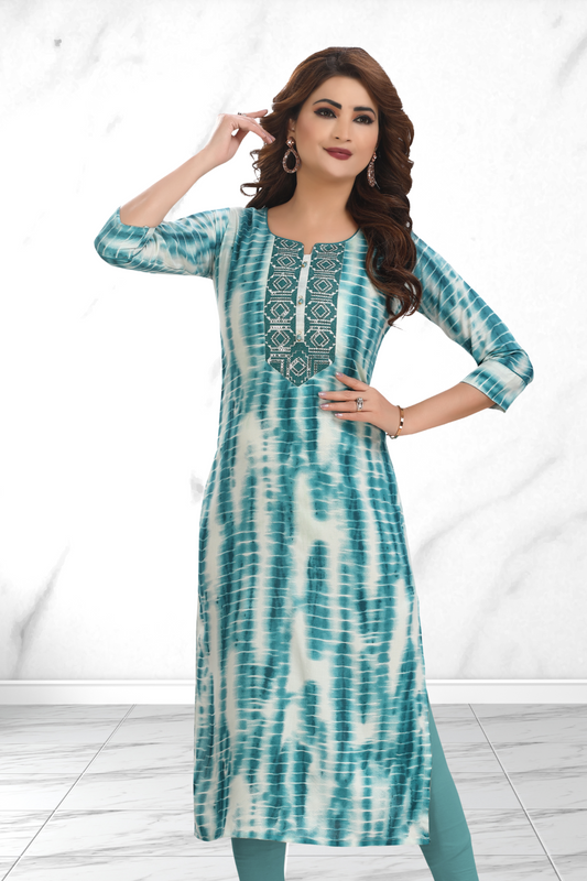 SEA GREEN KURTI