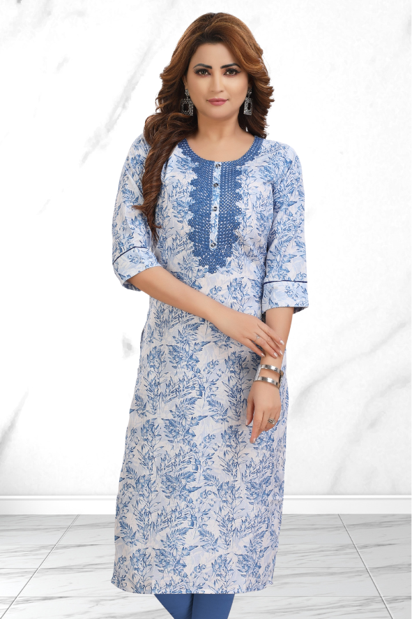 OCEANIC BLUE KURTI