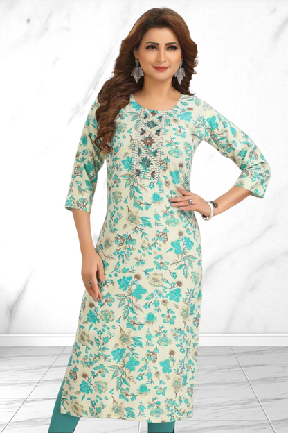 MINTY LEAF KURTI