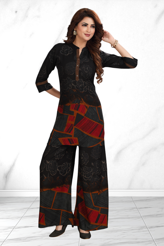 ELEGANT BLACK CO-ORDE SET