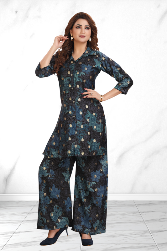 NOIR BLOOM CO-ORD SET