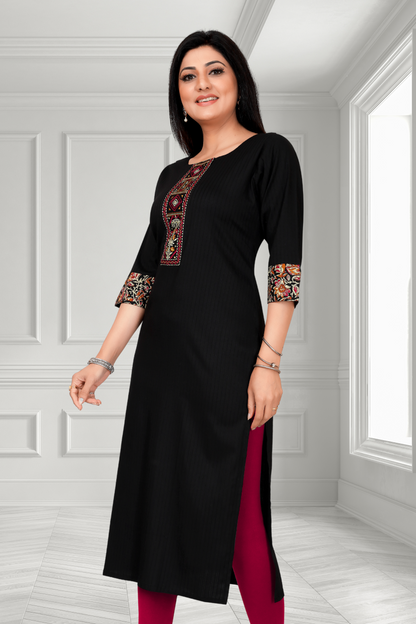 SAGE GREEN FLORAL PRINT LONG KURTI