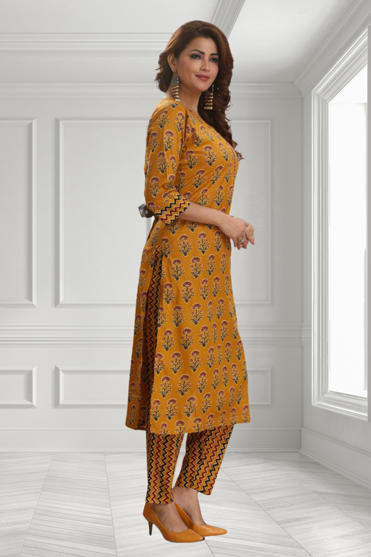 MUSTARD PANT SET