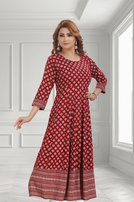 MAROON GOWN