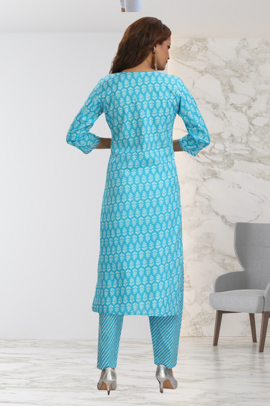 SKY BLUE PANT SET