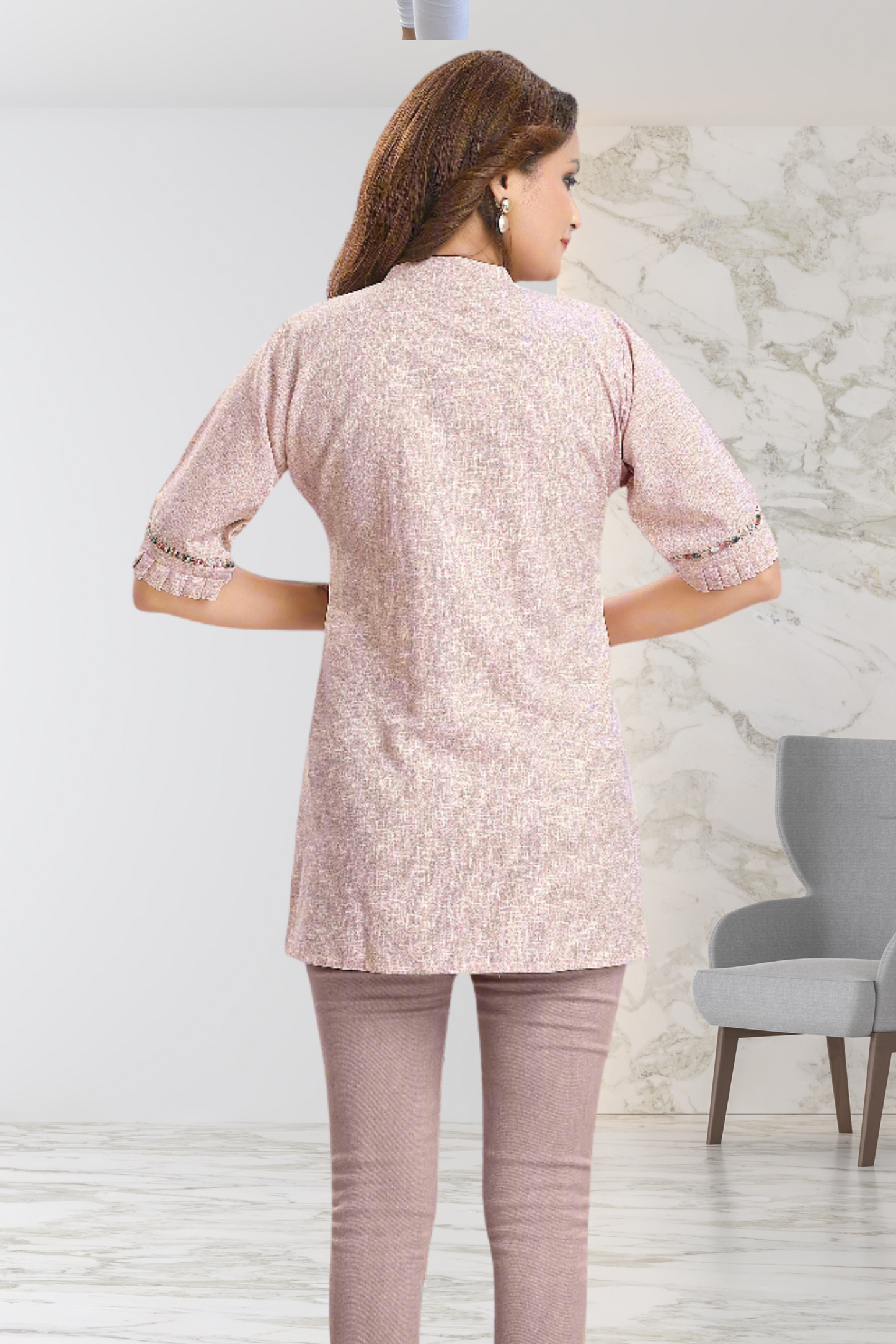 MINIMALIST PEACH TUNIC