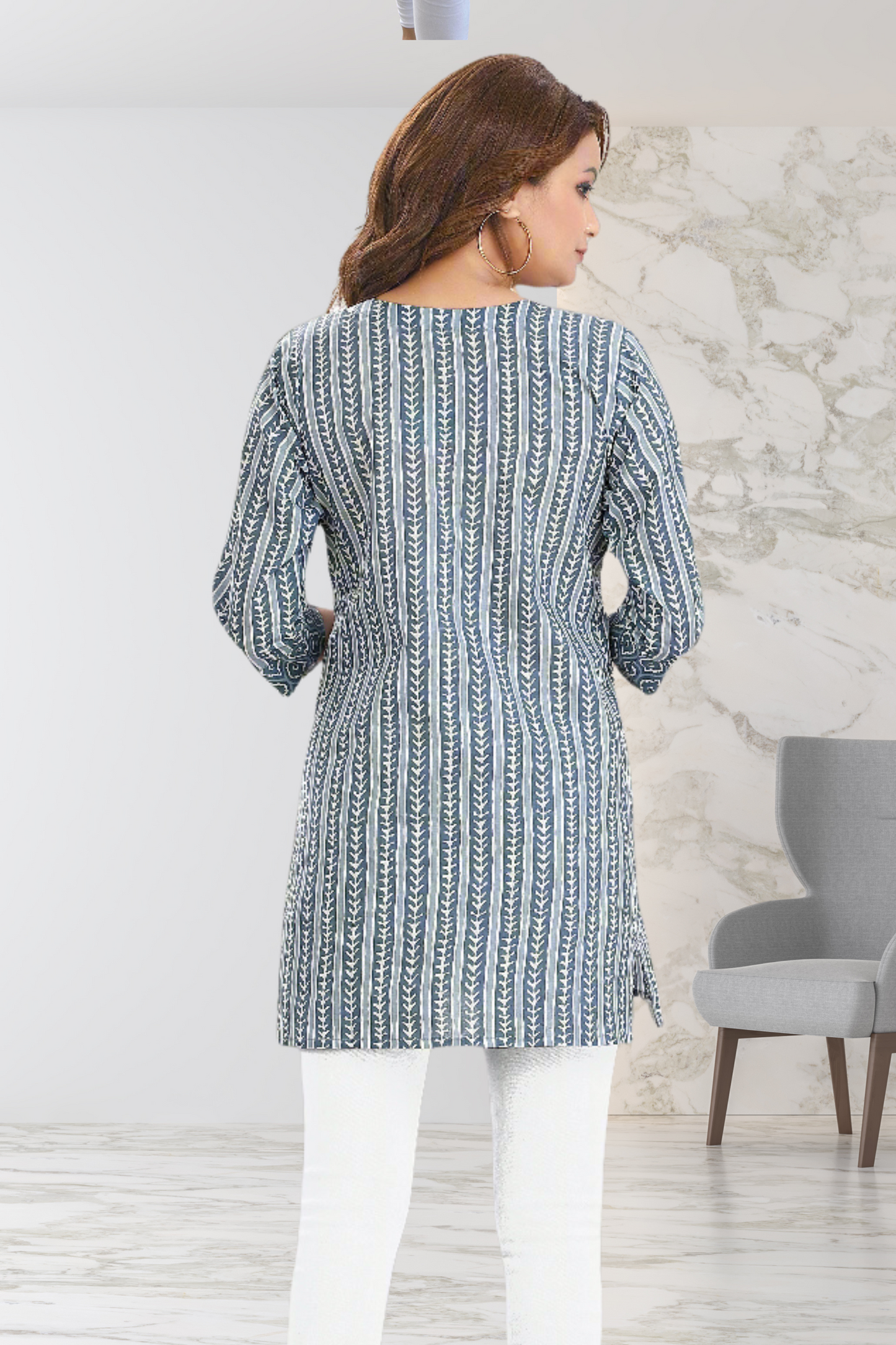 STONE BLUE TUNIC