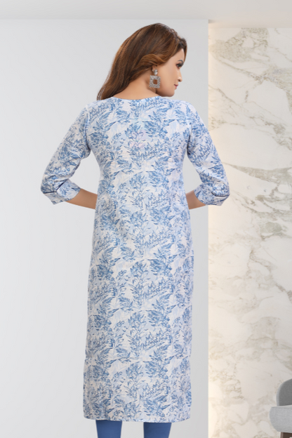 OCEANIC BLUE KURTI