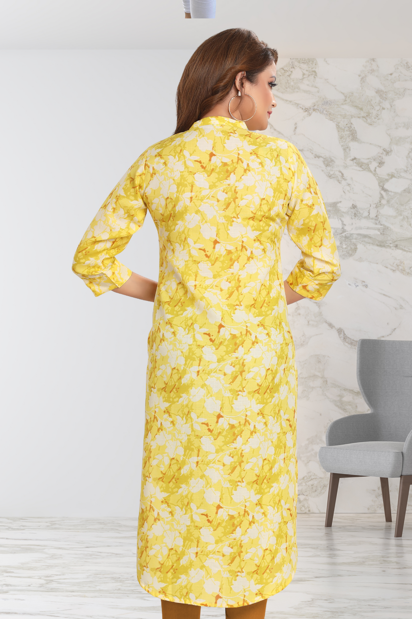 LIME YELLOW KURTI