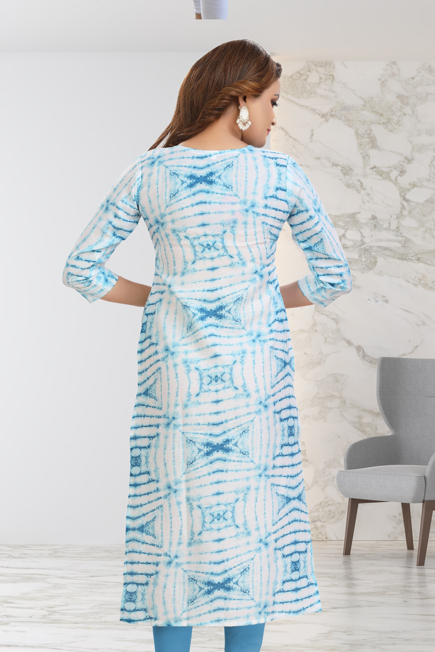 SEA BLUE KURTI