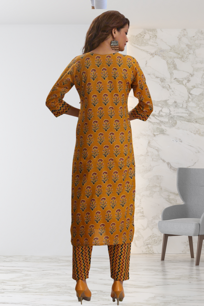 MUSTARD PANT SET