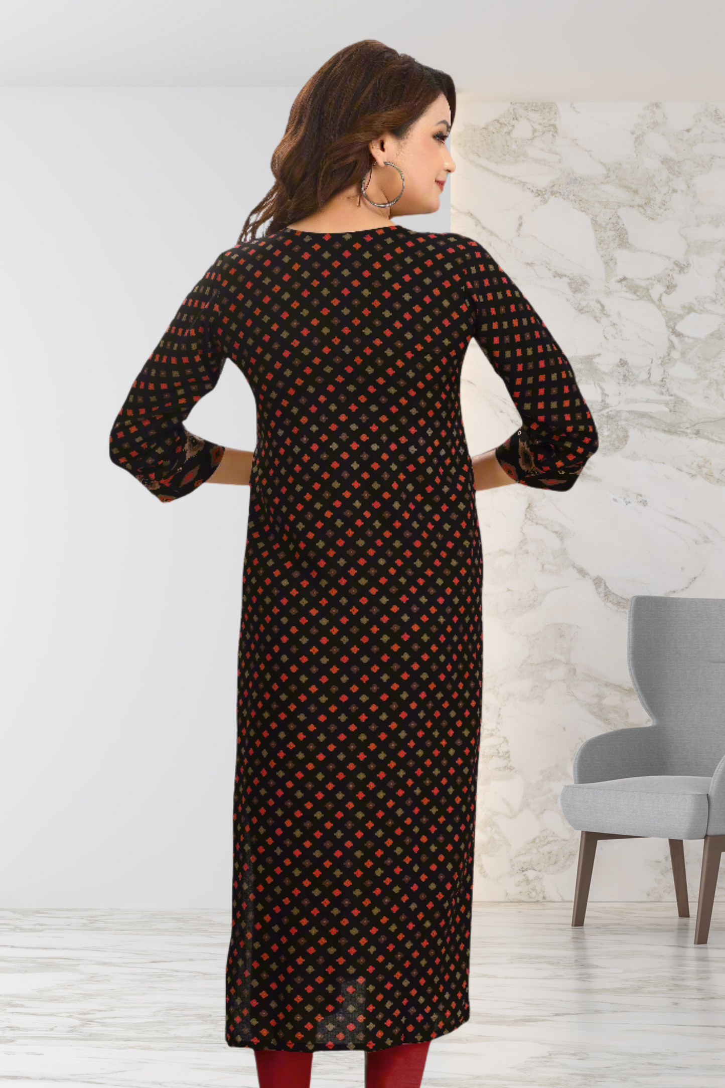 MIRROR GLAZE KURTI
