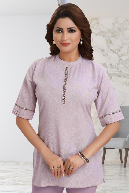 MINIMALIST LAVENDER TUNIC