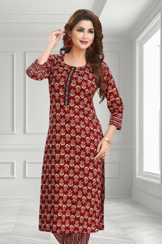 MAROON PANT SET