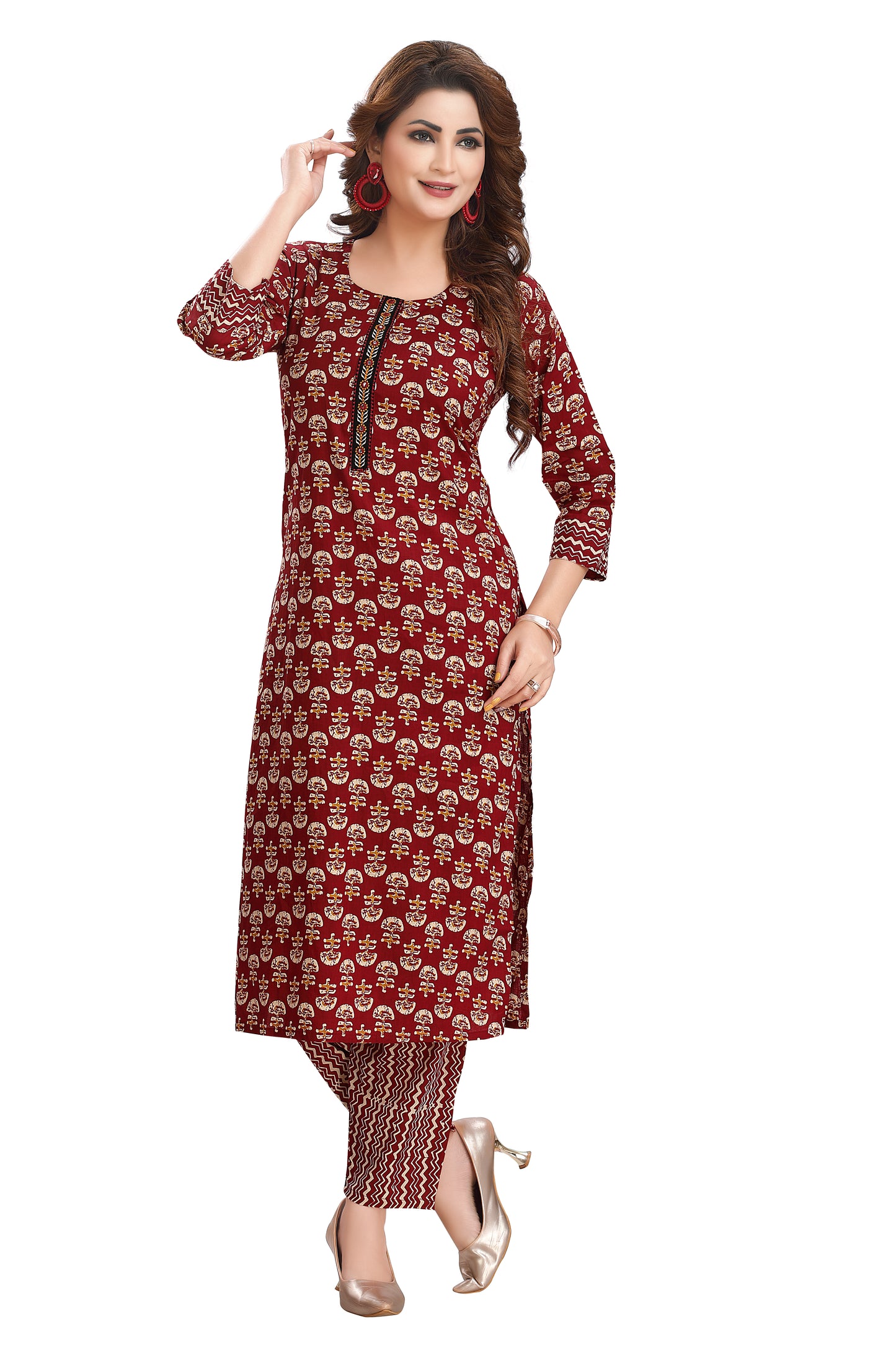 MAROON PANT SET